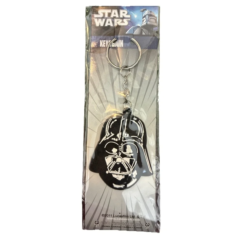 Star Wars Darth Vader Helmet Rubber Key Chain CD Visionary Lucasfilm 2011 NEW